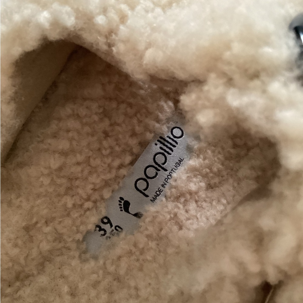Papillio Cream and Black Slippers with Adjustable Straps(FINALPRICEDROP) - Picture 5 of 7